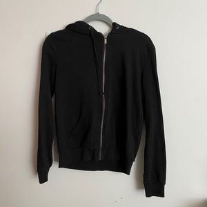 Black zip up jacket